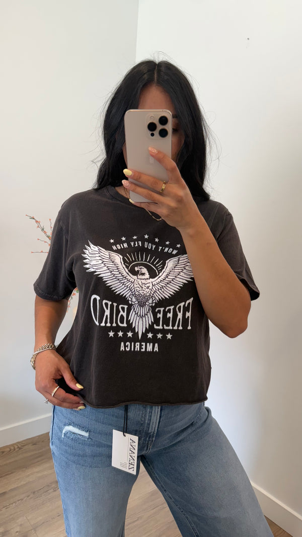 Free Bird America Vintage Graphic Tee
